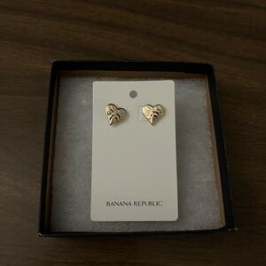 Banana Republic Gold Heart Earrings